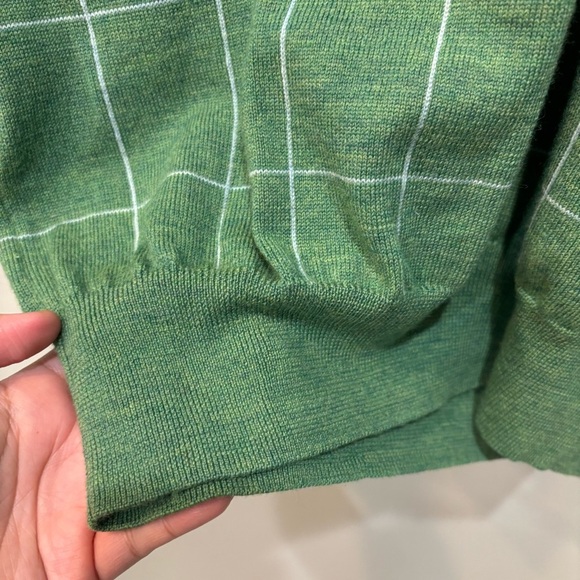 Peter Millar 100% Merino Italian Wool V-Neck Sweater Men’s Size Medium - Picture 5 of 14